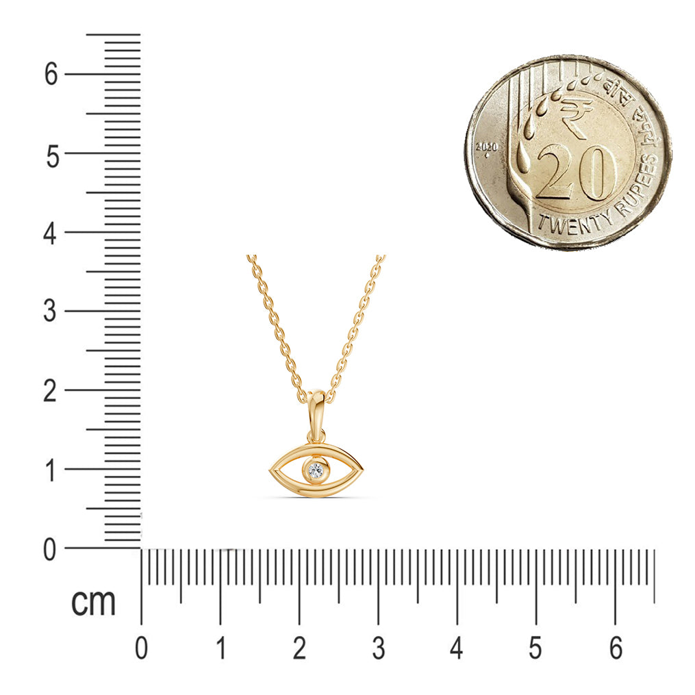 Evil Eye Diamond Pendant