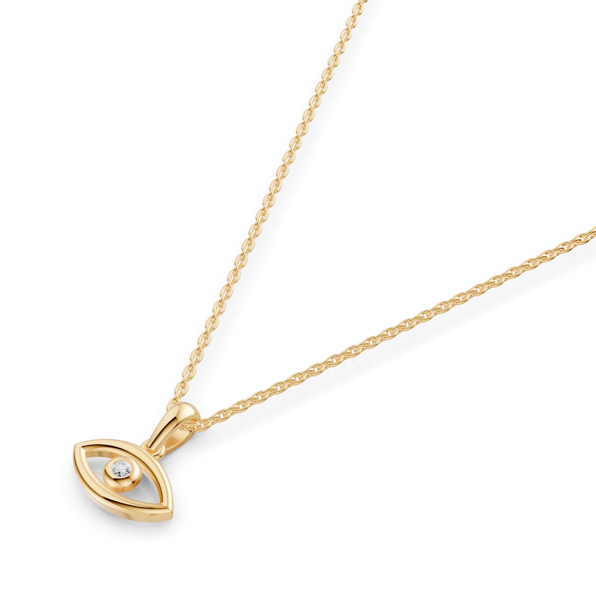 Evil Eye Diamond Pendant