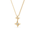 Twin Sparkle Diamond Necklace
