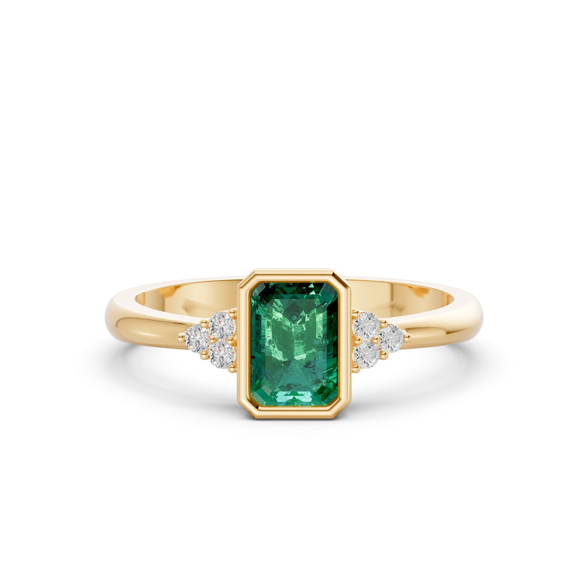 Forest Kissed Gemstone Diamond Ring
