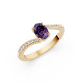 Velvet Rose Gemstone Diamond Ring