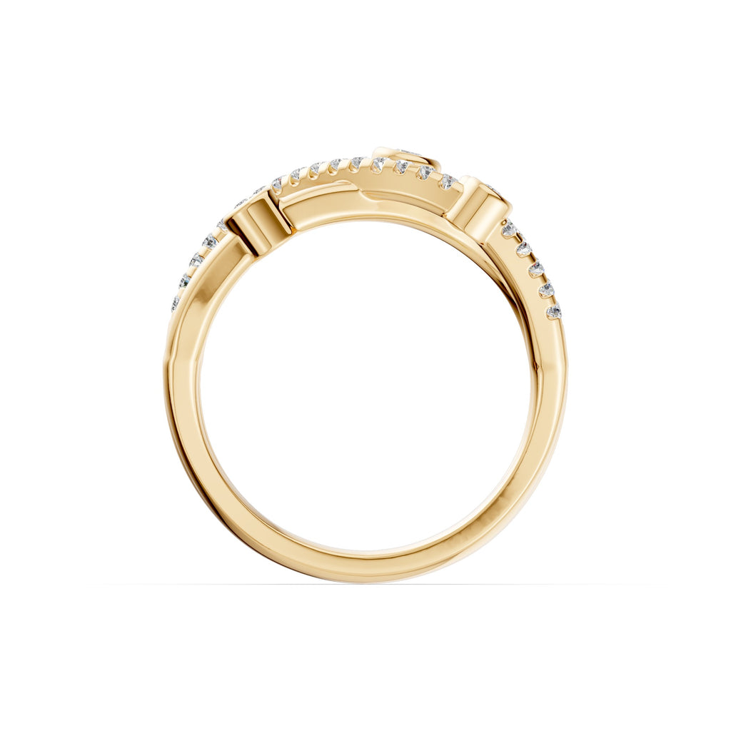 Interlace Diamond Ring