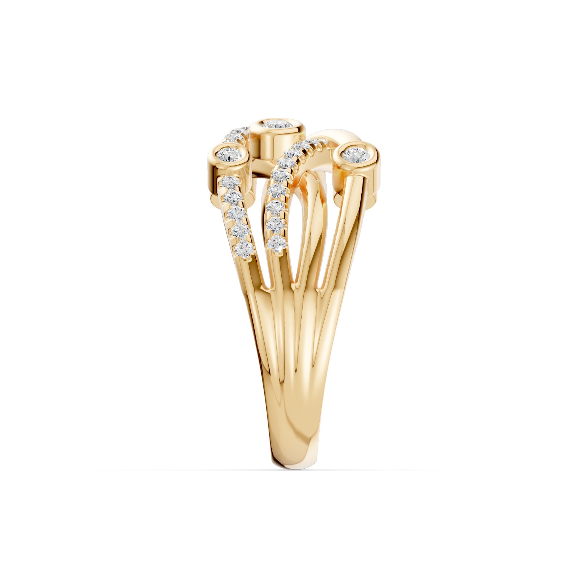 Interlace Diamond Ring