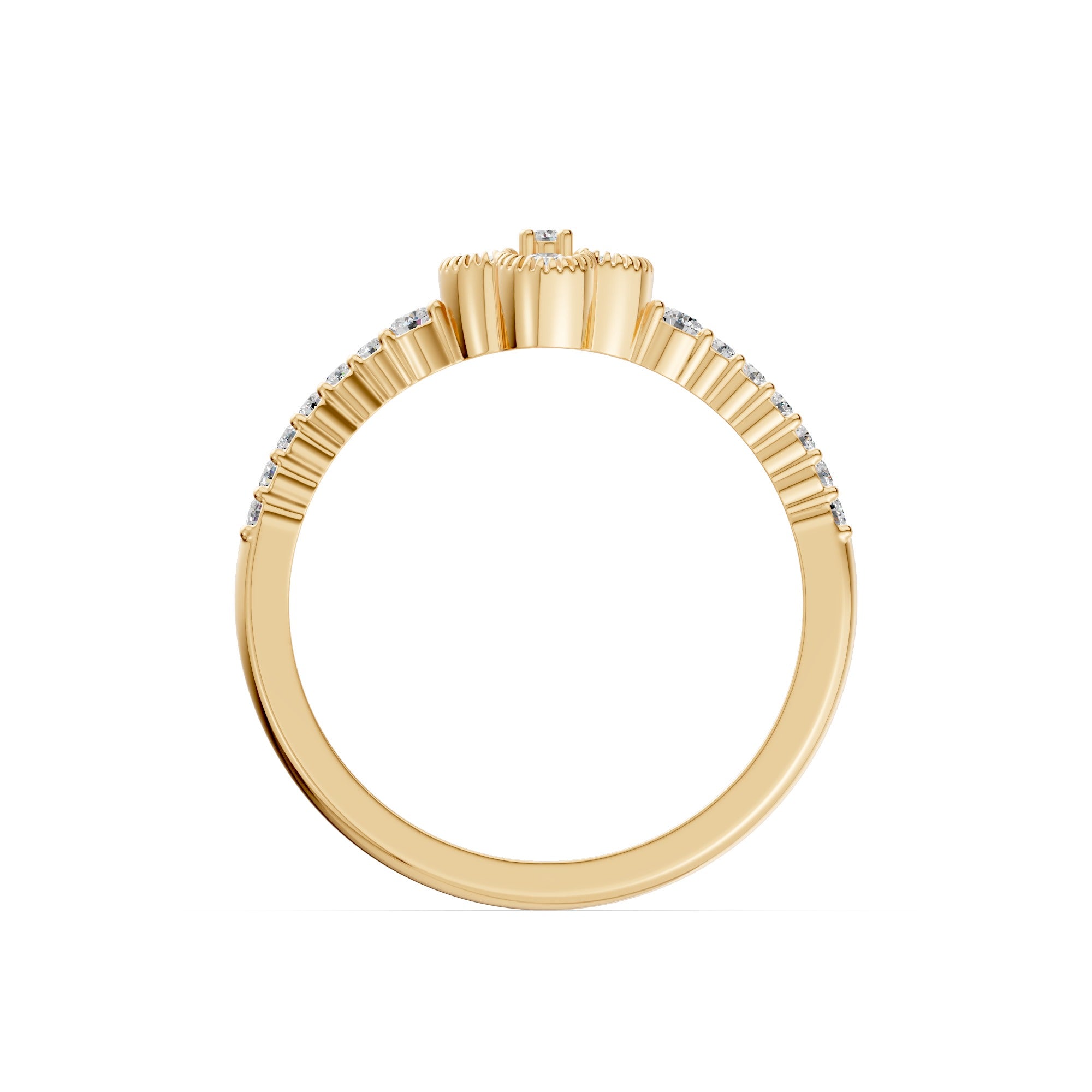 Lucky Clover Diamond Ring