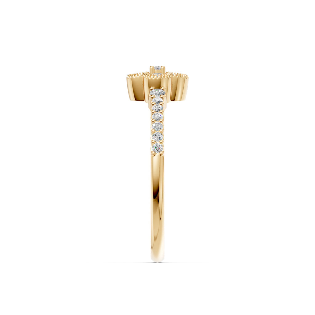 Lucky Clover Diamond Ring
