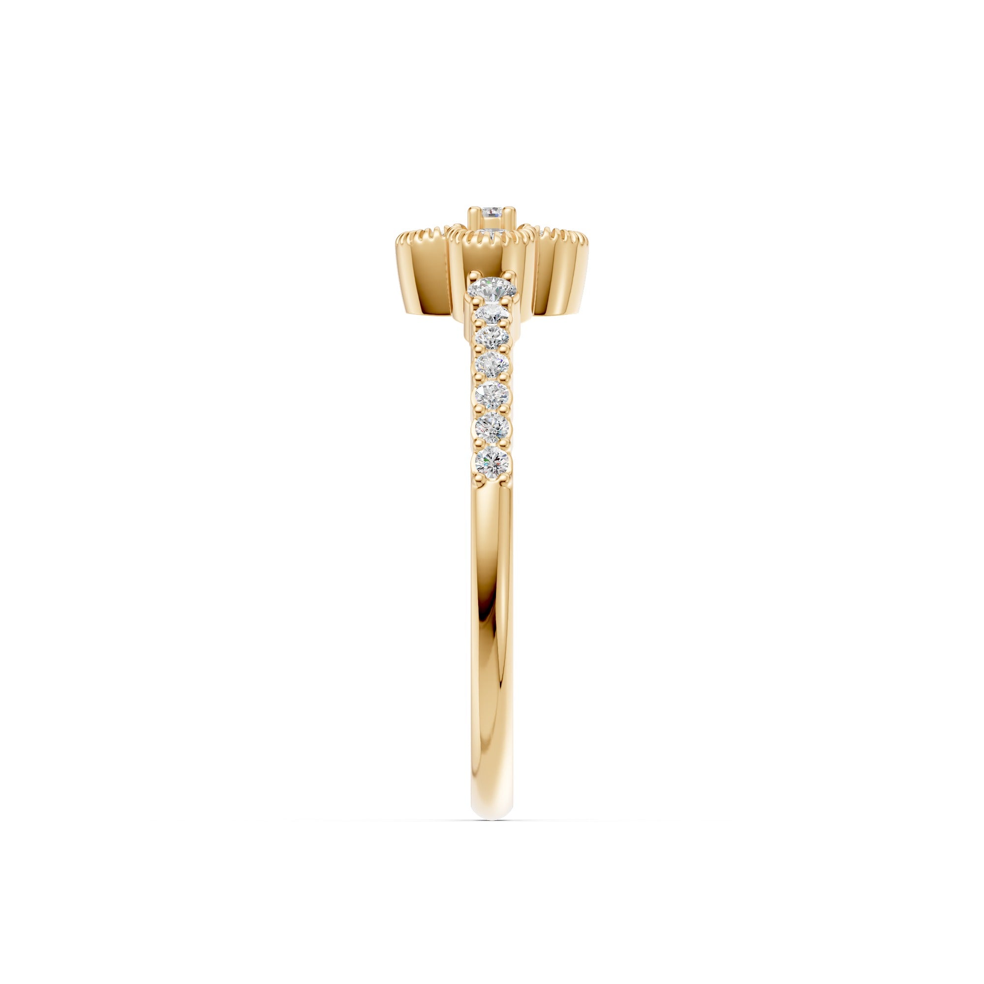 Lucky Clover Diamond Ring