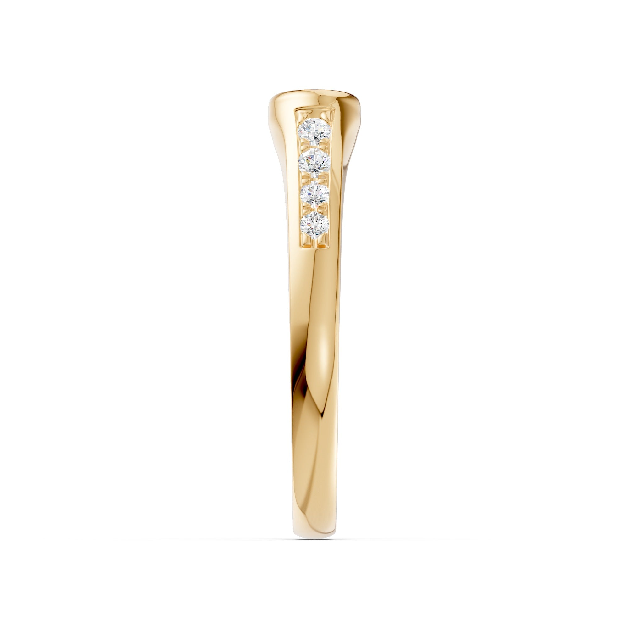 Double Pear Open Diamond Ring