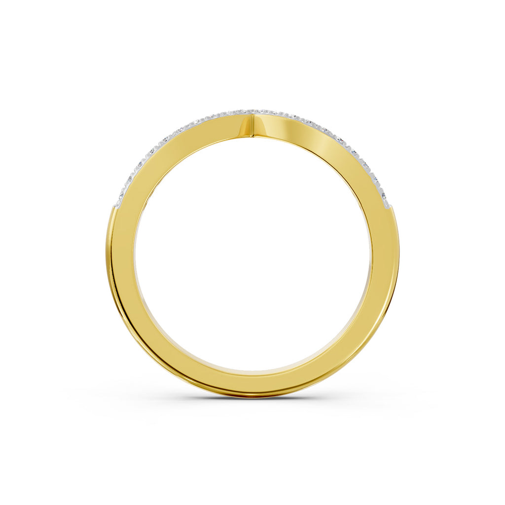 Chevron Diamond Ring