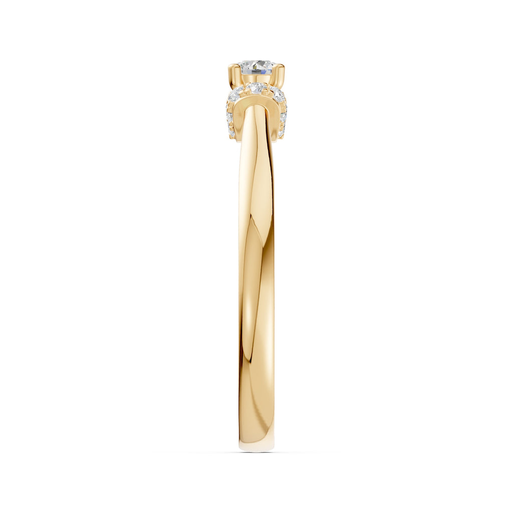 Framed Brilliance Solitaire Diamond Ring