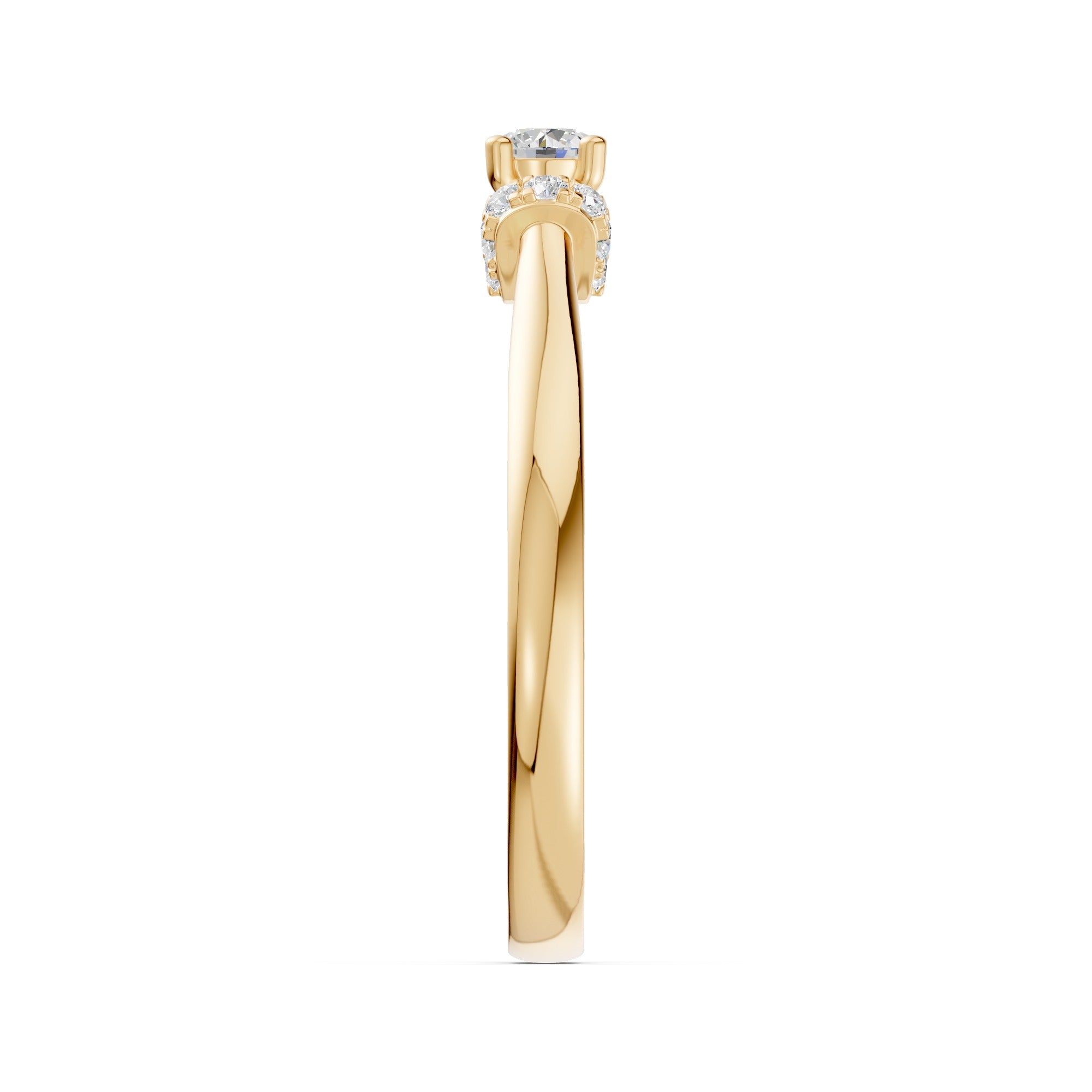 Framed Brilliance Solitaire Diamond Ring