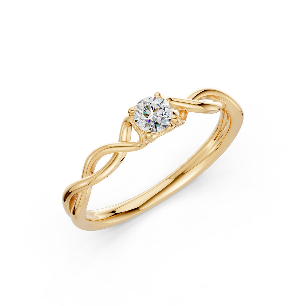 Infinity Promise Solitaire Diamond Ring