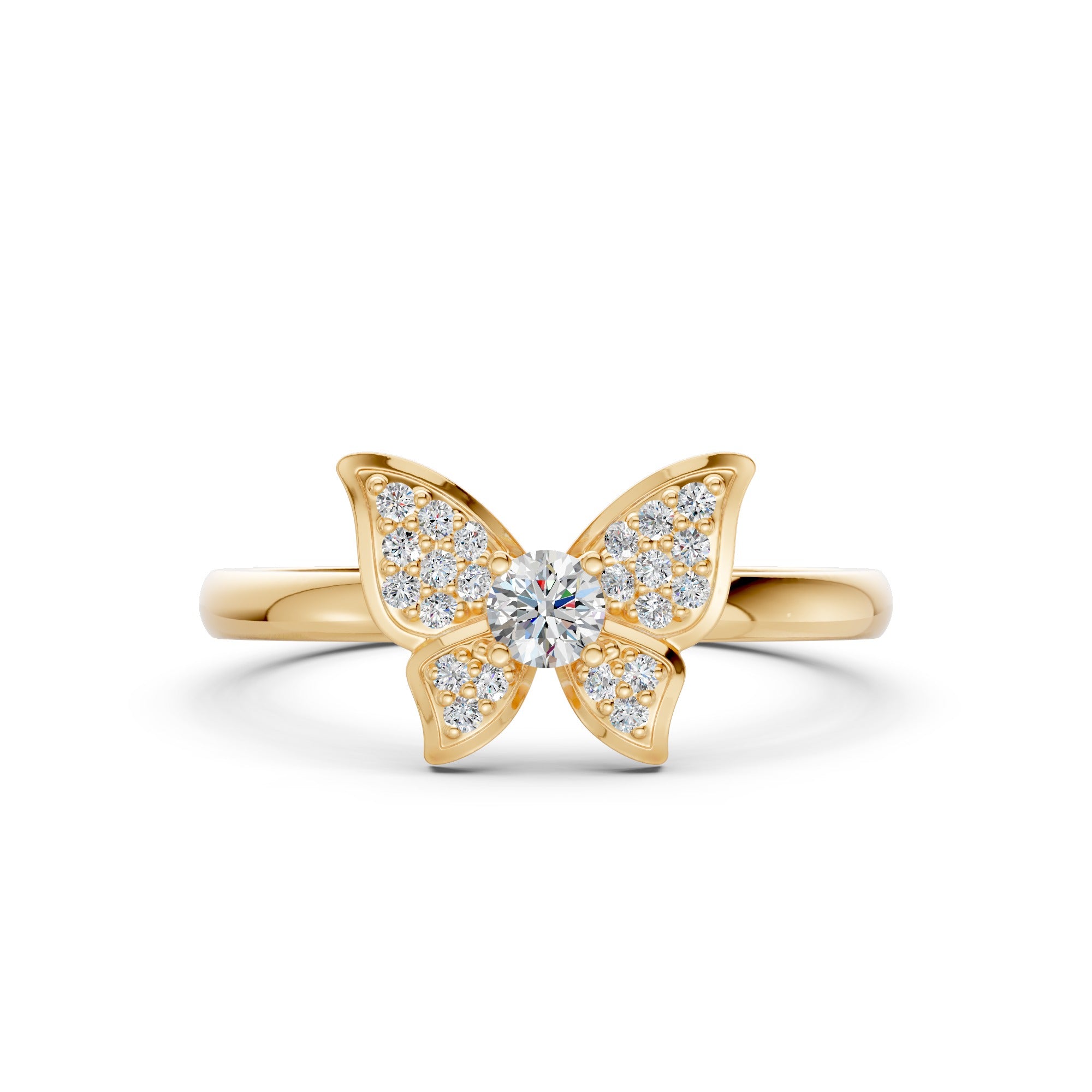 Butterfly Diamond Ring