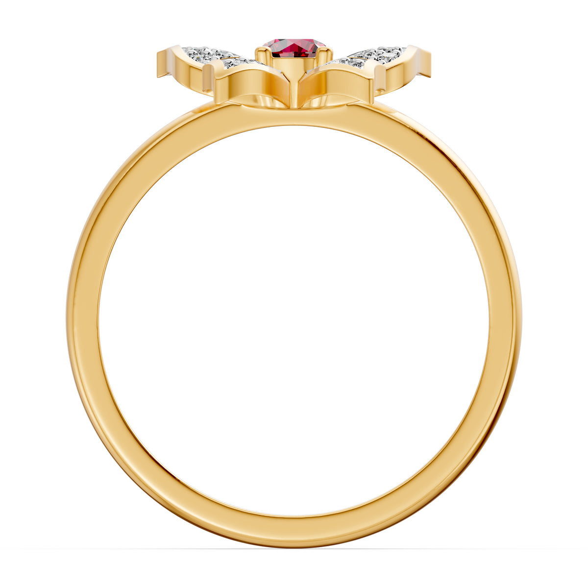 Butterfly Diamond and Gemstone Ring
