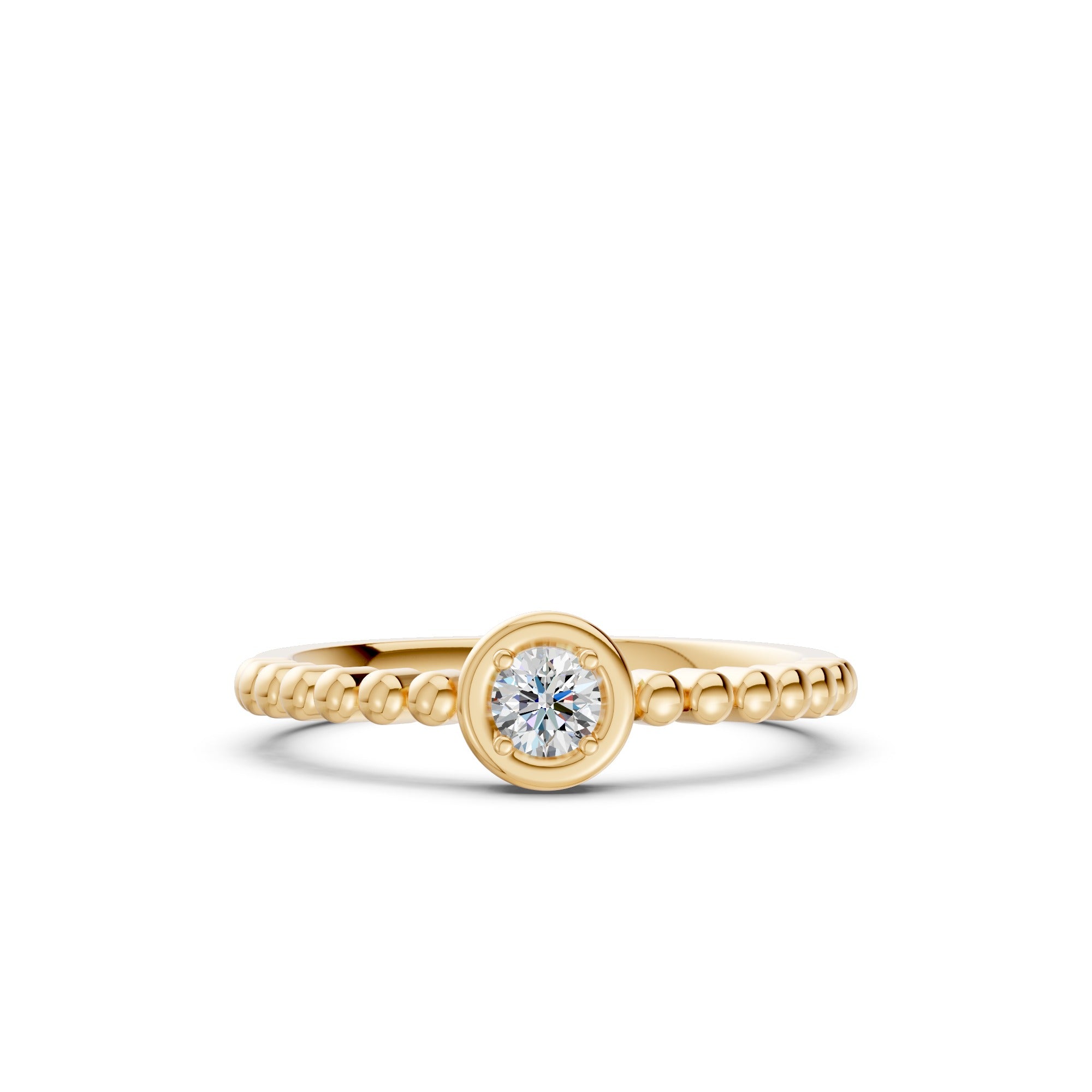 Dewdrop Solitaire Diamond Ring