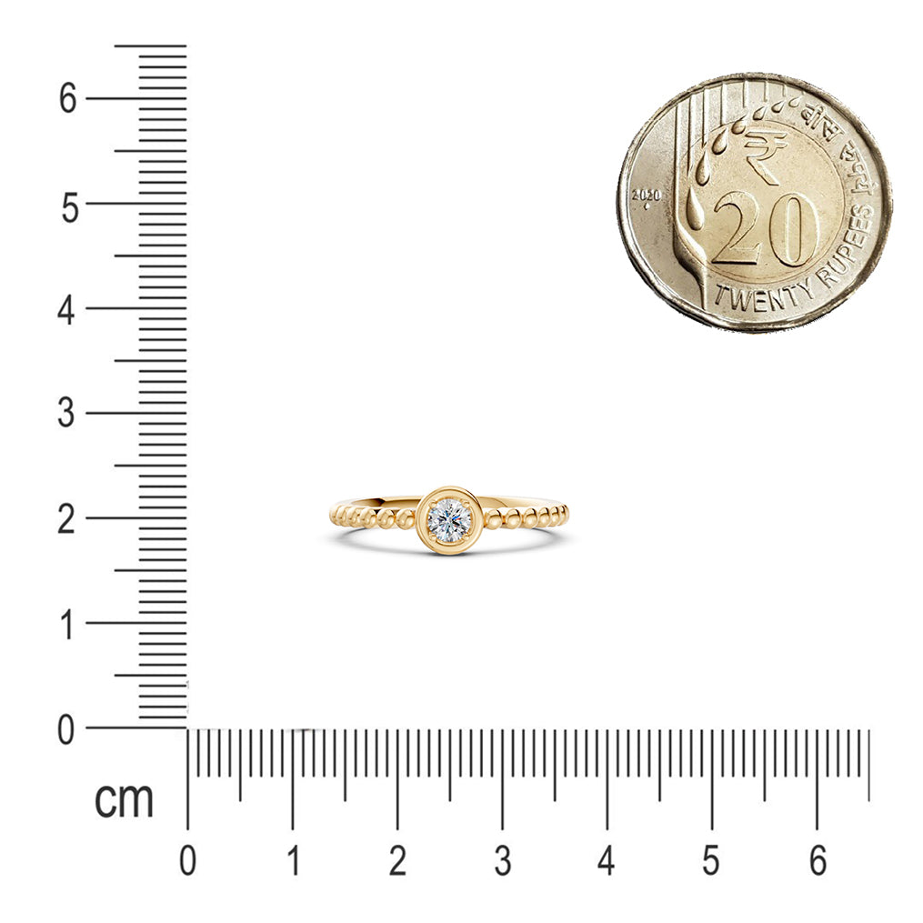 Dewdrop Solitaire Diamond Ring