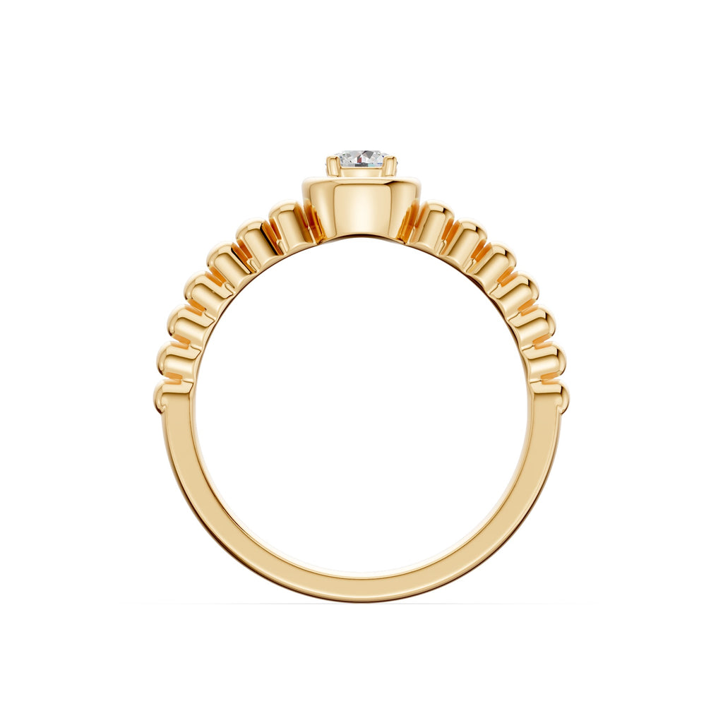 Dewdrop Solitaire Diamond Ring