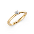 Petite Solitaire Diamond Ring