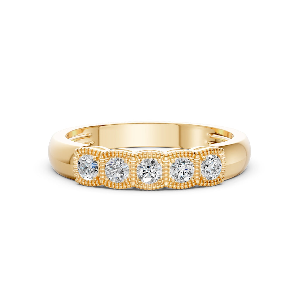 Five Lights Diamond Ring