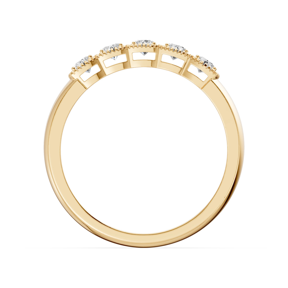 Five Lights Diamond Ring
