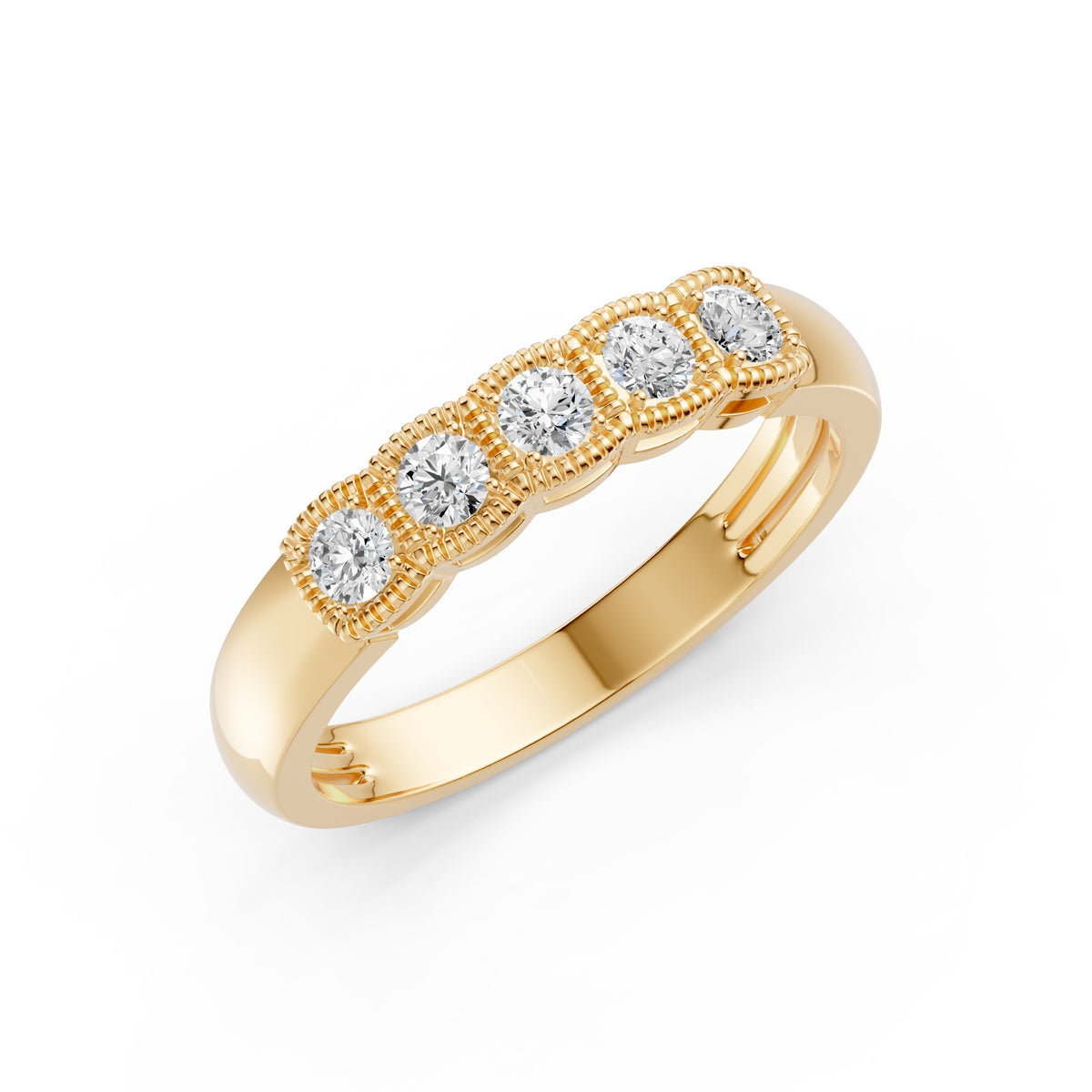 Five Lights Diamond Ring