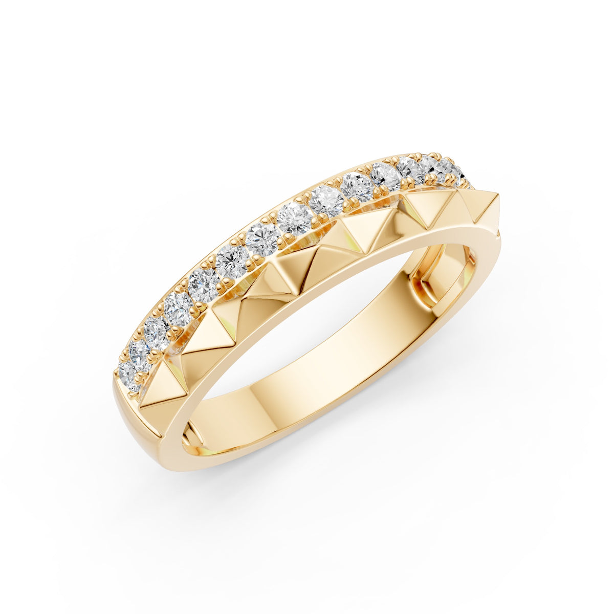 Prism Dual Band Diamond Ring