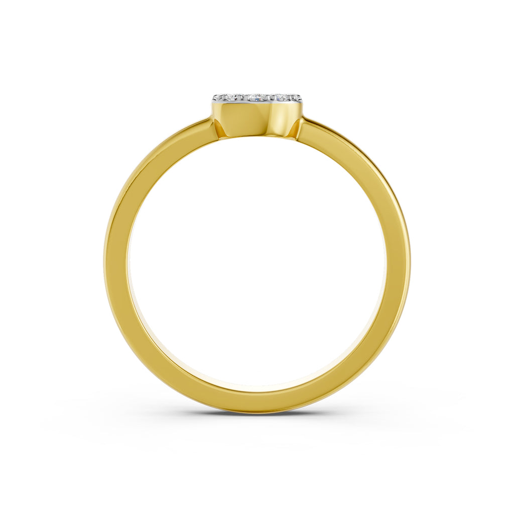 Open Halo Diamond Ring