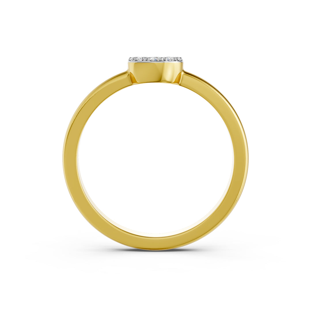 Open Halo Diamond Ring