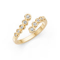 Twisted Band Open Diamond Ring