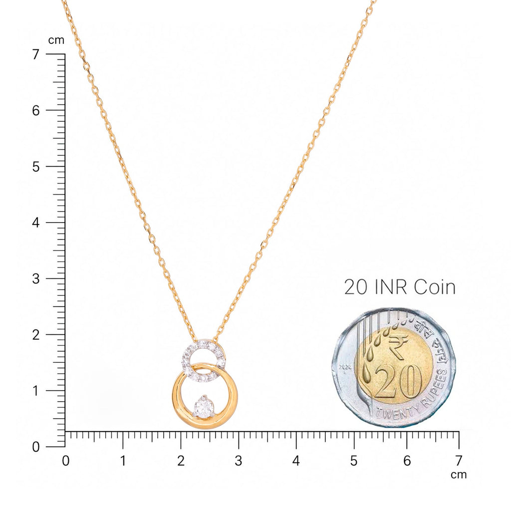 Interlinked Eternity Diamond Necklace