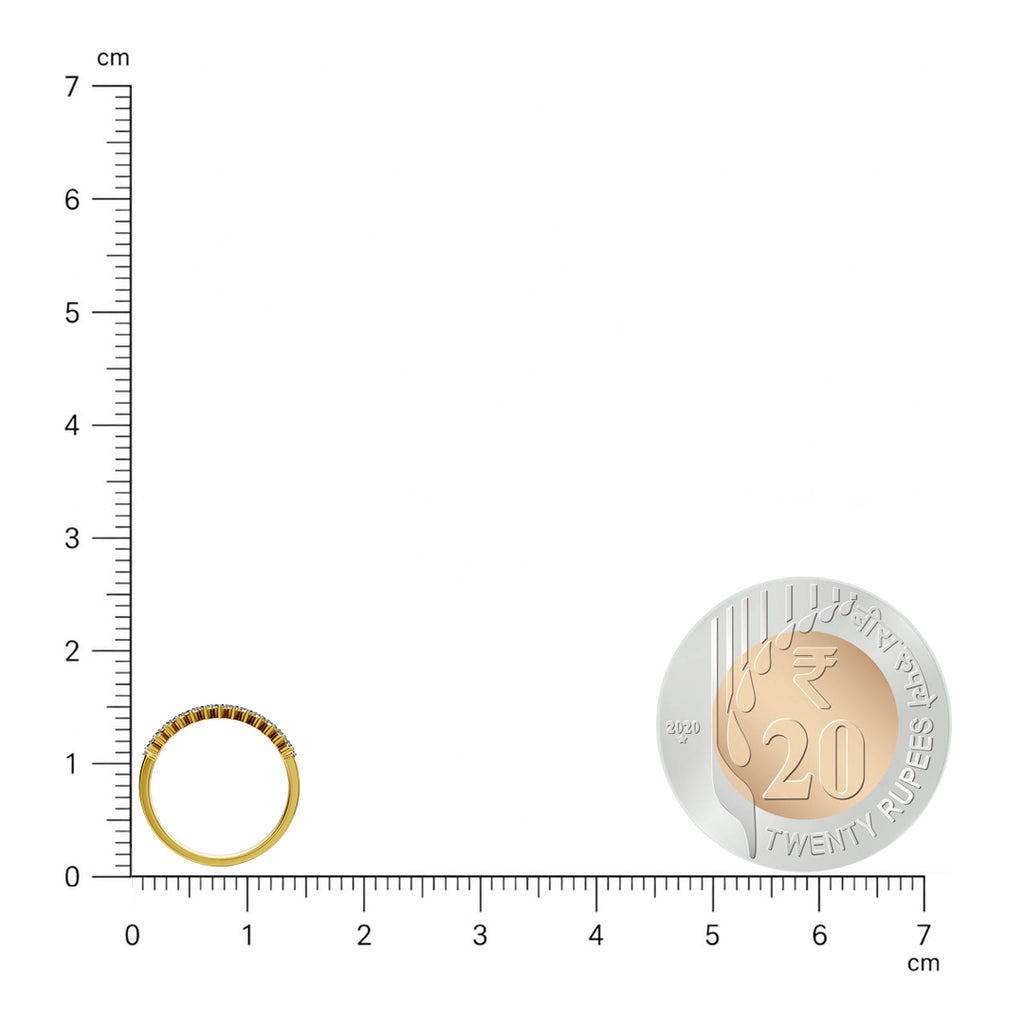 Lustre And Line Stackable Diamond Band