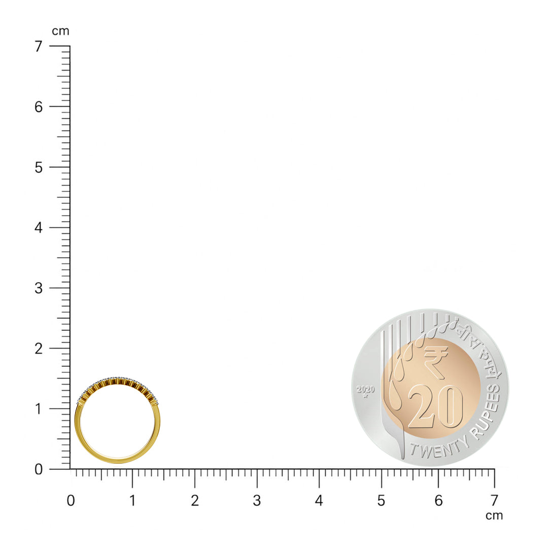 Lustre And Line Stackable Diamond Band