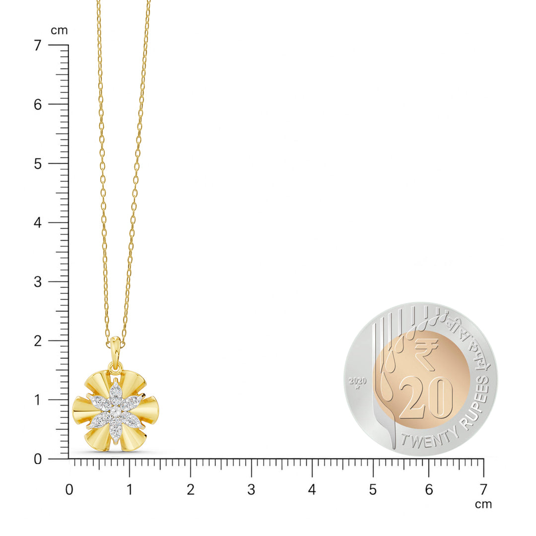 Aurora Bloom Diamond Pendant
