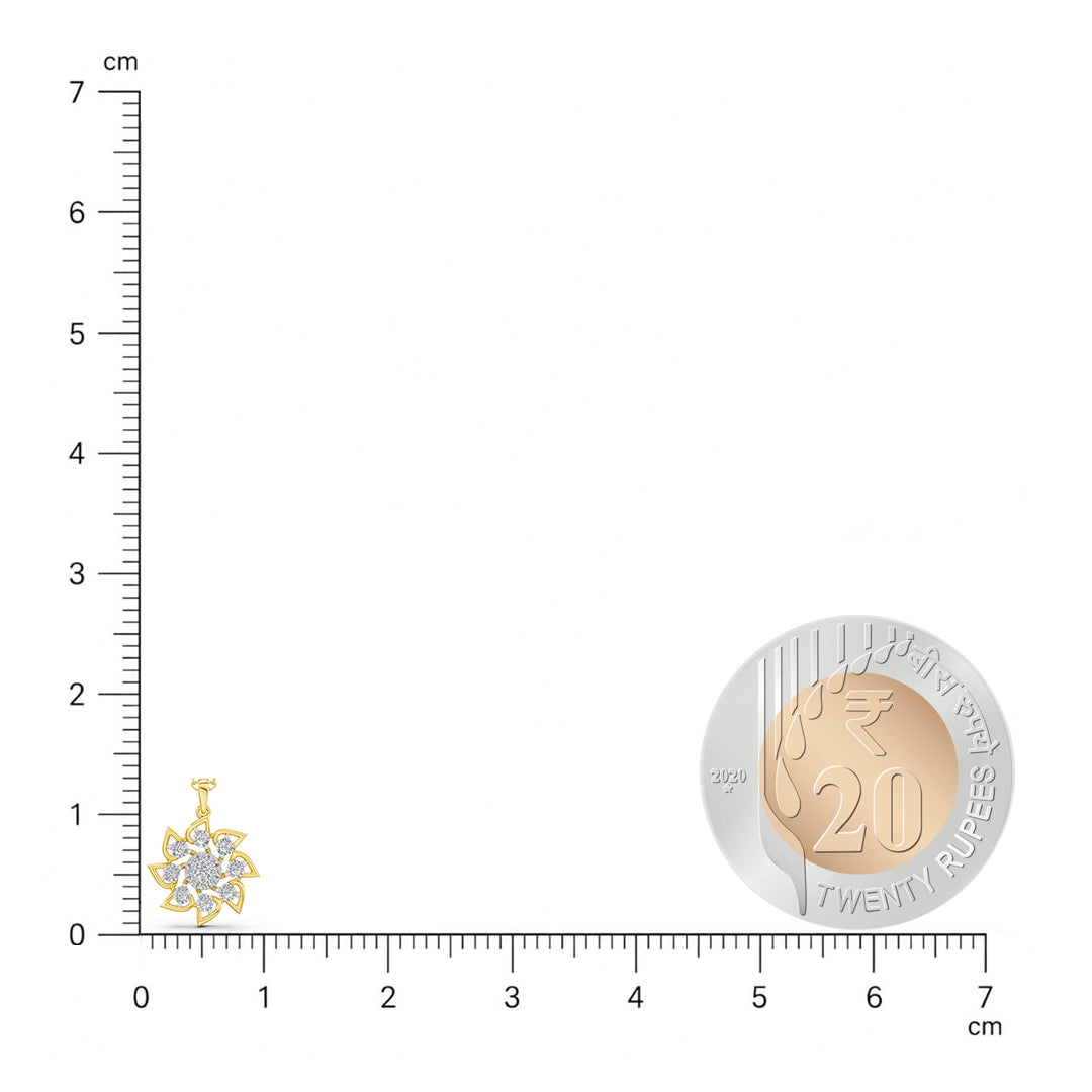 Majestic Flower Diamond Pendant