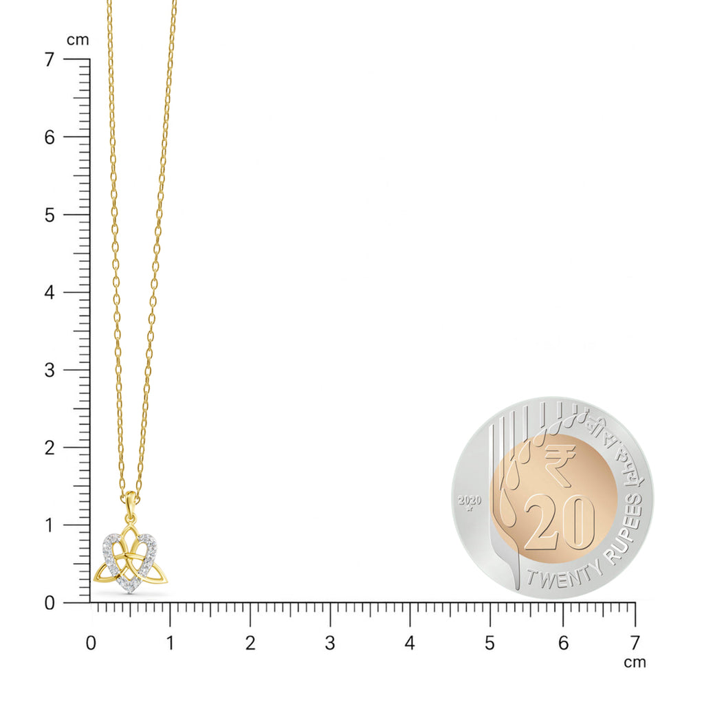 Angel Heart Diamond Pendant
