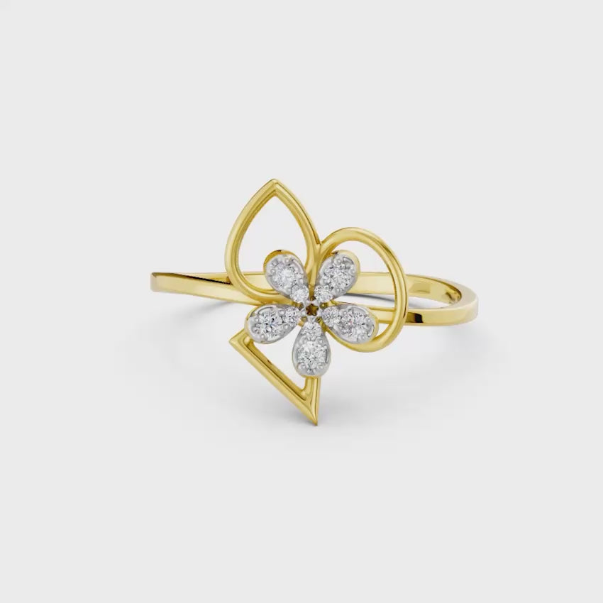 Periwinkle Diamond Ring