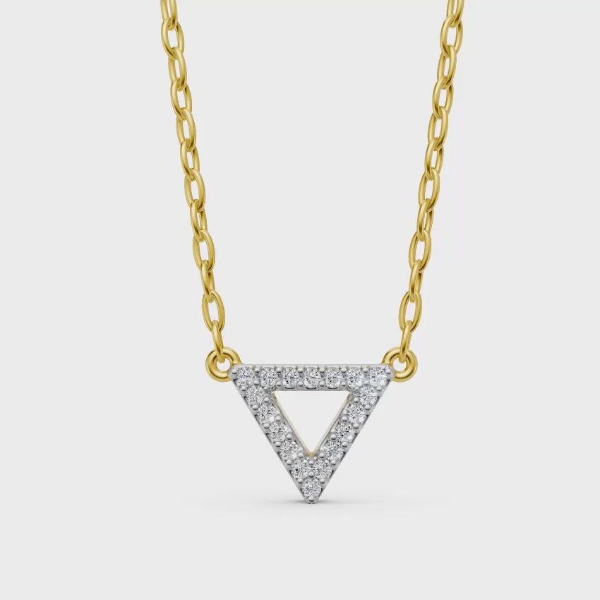 Triangle Diamond Necklace