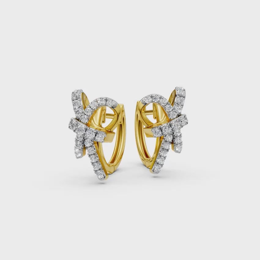 Eternal Knot Diamond Earrings