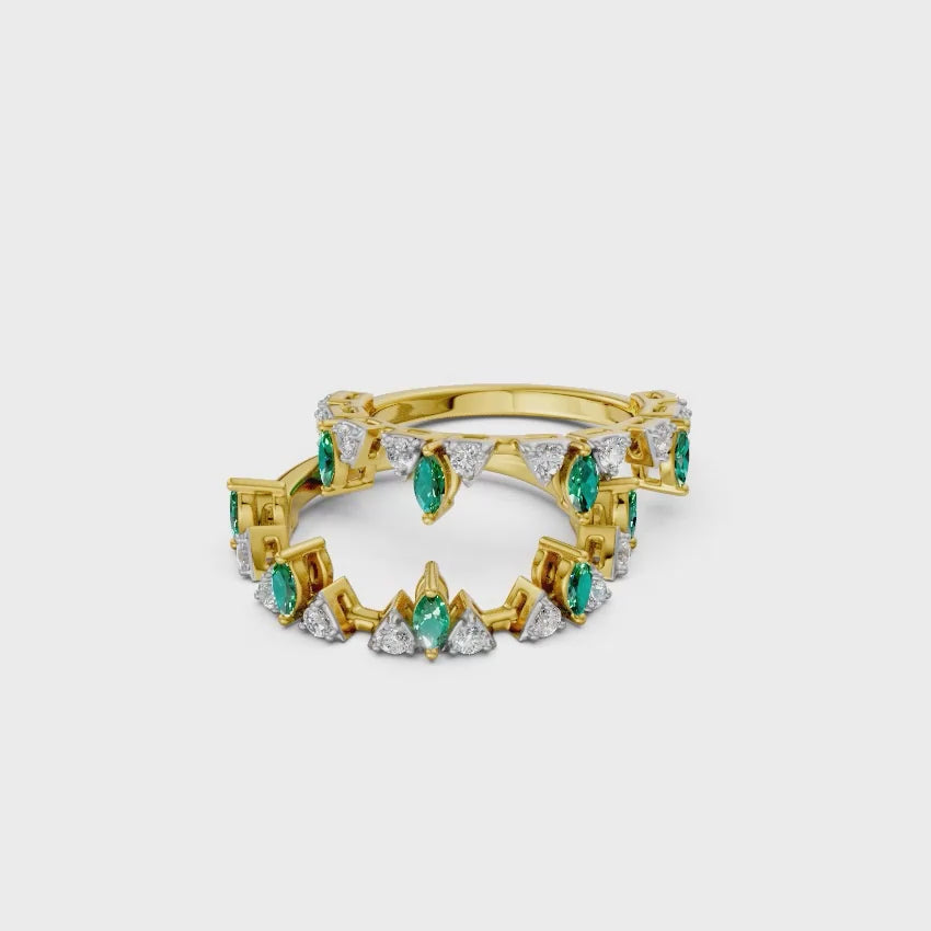 Reflect Two Way Stackable Diamond Ring