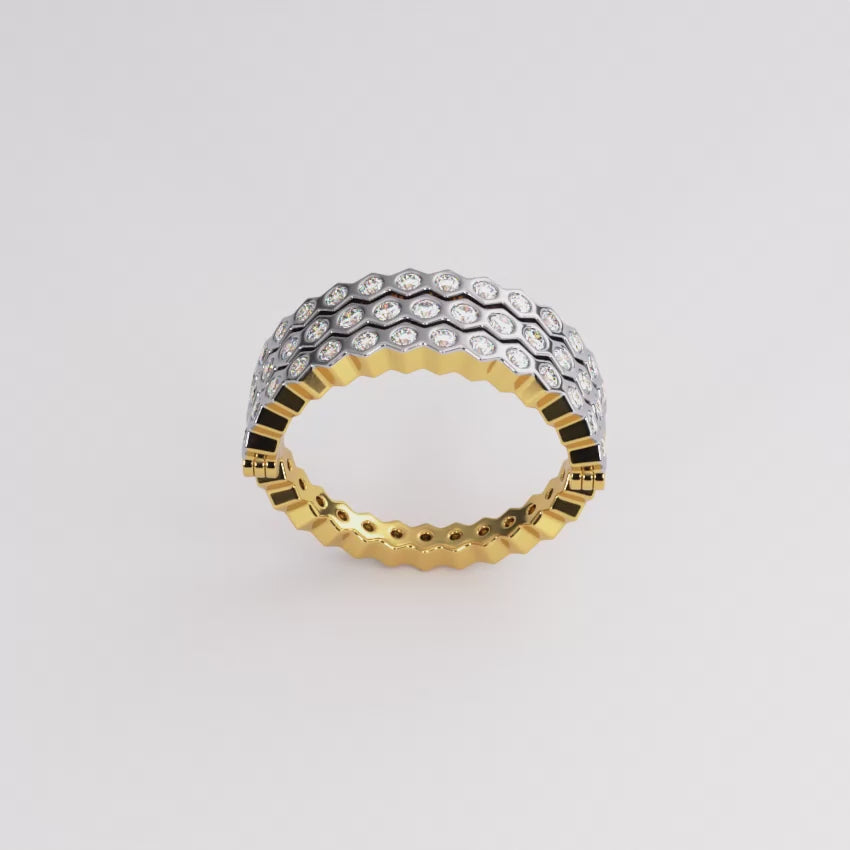 Triple Grace Layered Diamond Ring