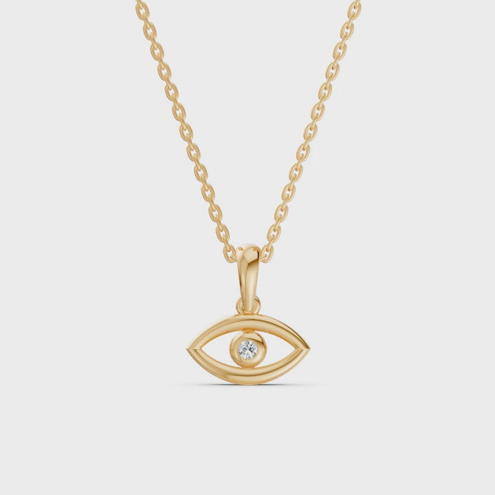 Evil Eye Diamond Pendant