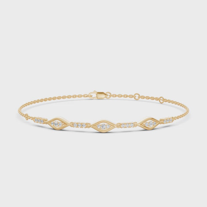 Marquise Glow Diamond Chain Bracelet
