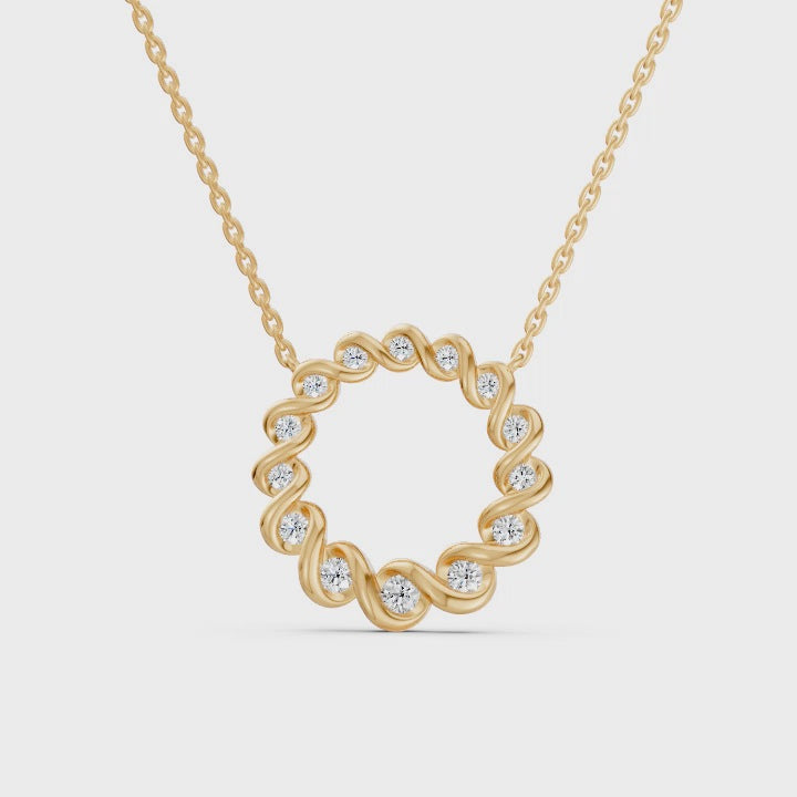 Infinity Rhythm Eternity Diamond Necklace