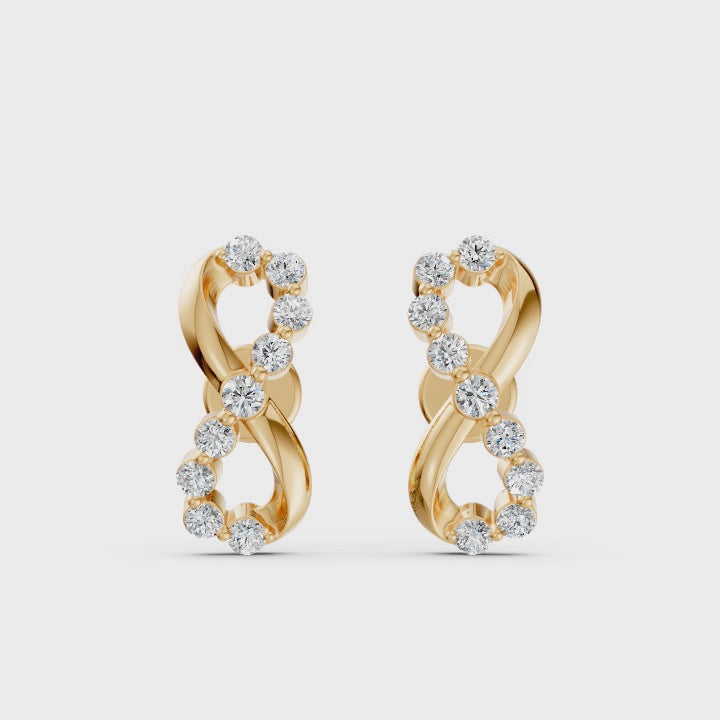 Eternal Infinity Diamond Earrings
