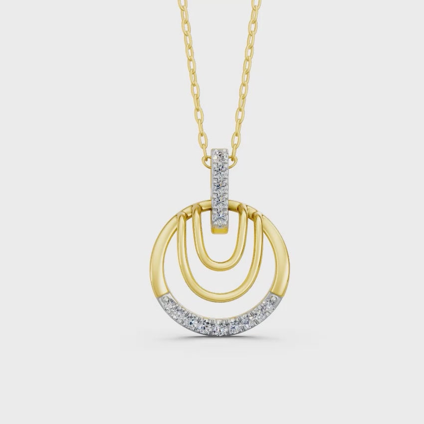 Inner Circle Diamond Pendant