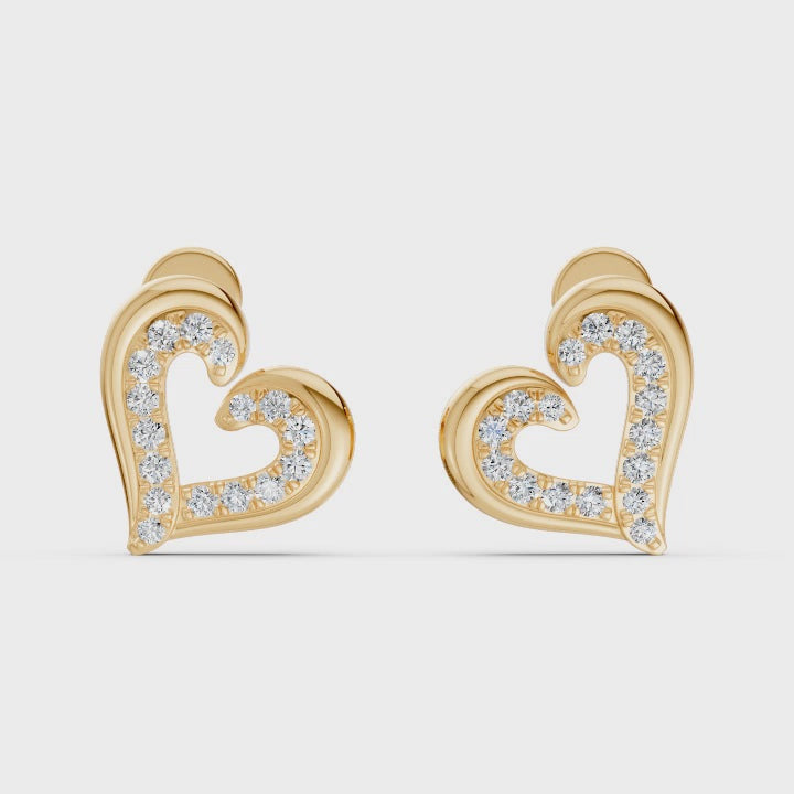 Forever Hearts Diamond Earrings