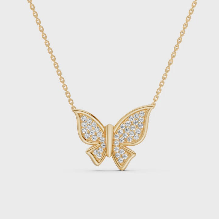 Butterfly Diamond Necklace