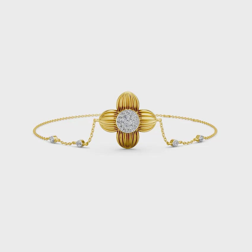 Petalia Diamond Chain Bracelet