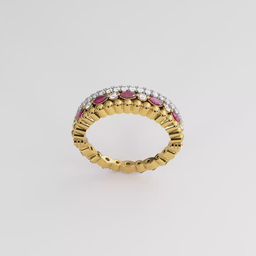 Trio Shift Convertible Stacked Diamond Ring