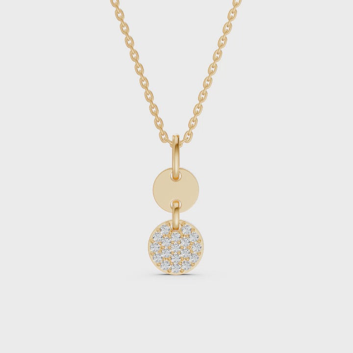 Disc Diamond Pendant