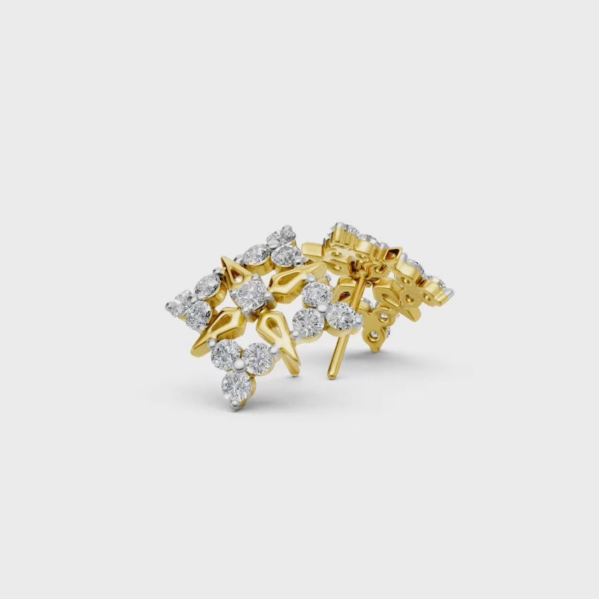 Celestial Bloom Diamond Earrings